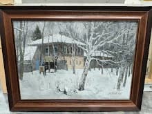 Художник Николай буртов на этюдах в Тутаеве